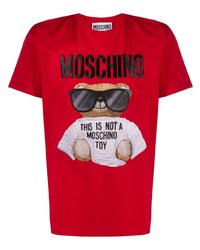 Moschino Teddy Bear Embroidered T Shirt
