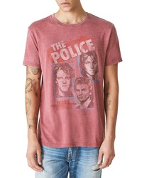 Lucky Brand The Police Graphic Tee In Ruby Wine At Nordstrom