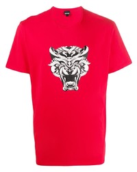 Just Cavalli Tiger Print T Shirt