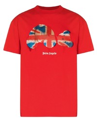 Palm Angels X Browns Union Jack Bear Print T Shirt
