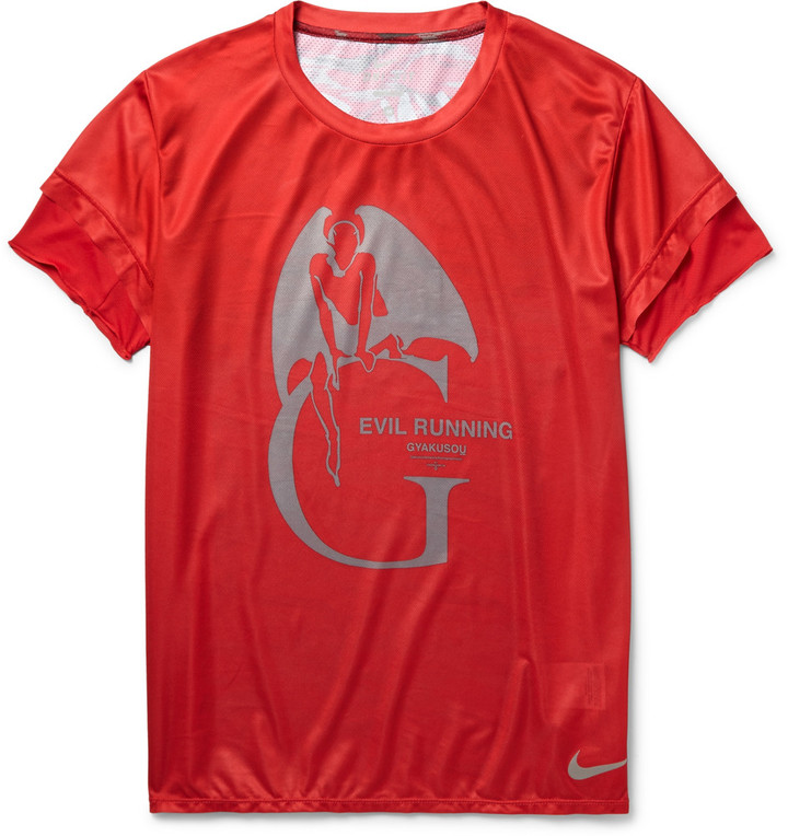 Nike X Undercover Gyakusou Dri Fit Printed T Shirt, $70 | MR 