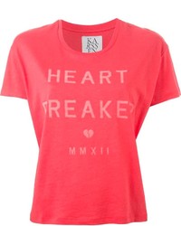 Zoe Karssen Heart Breaker Print T Shirt