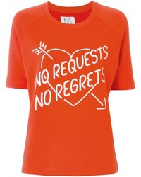 Zoe Karssen No Regrets Print T Shirt