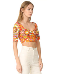Moschino Printed Crop Top