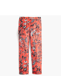 Red Print Culottes