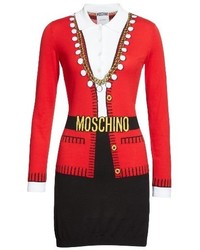 Moschino Trompe Loeil Suit Print Dress