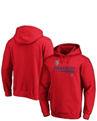 FANATICS Branded Red Florida Panthers Authentic Pro Core Collection Prime Pullover Hoodie