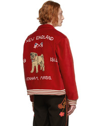 Bode Red Wenham Souvenir Jacket