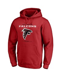 FANATICS Branded Red Atlanta Falcons Team Lockup Pullover Hoodie