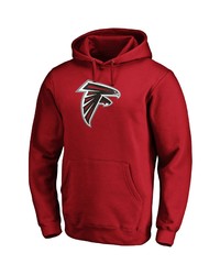 FANATICS Branded Red Atlanta Falcons Team Logo Pullover Hoodie