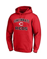 FANATICS Branded Red Cincinnati Reds Heart Soul Pullover Hoodie At Nordstrom