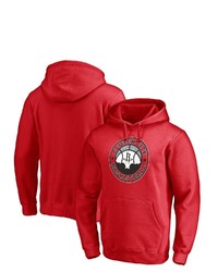 FANATICS Branded Red Houston Rockets Post Up Hometown Collection Pullover Hoodie