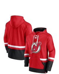 FANATICS Branded Red New Jersey Devils Big Tall First Battle Power Play Pullover Hoodie At Nordstrom