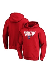 FANATICS Branded Red Philadelphia Phillies Hometown Fightin Phils Pullover Hoodie