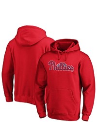 FANATICS Branded Red Philadelphia Phillies Official Wordmark Pullover Hoodie