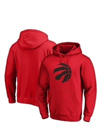 FANATICS Branded Red Toronto Raptors Primary Team Logo Pullover Hoodie