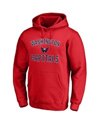 FANATICS Branded Red Washington Capitals Team Victory Arch Pullover Hoodie