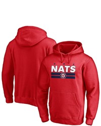 FANATICS Branded Red Washington Nationals Nats Flag Hometown Pullover Hoodie