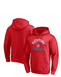 FANATICS Branded Red Washington Nationals Natstown Team Pullover Hoodie