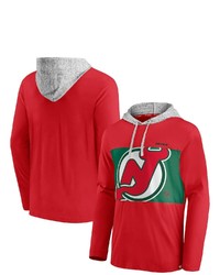 FANATICS Branded Redkelly Green New Jersey Devils Block Party Unmatched Skill Pullover Hoodie