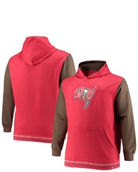 FANATICS Branded Redpewter Tampa Bay Buccaneers Big Tall Block Party Pullover Hoodie