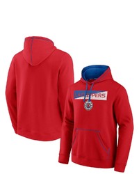 FANATICS Branded Redroyal La Clippers Split The Crowd Pullover Hoodie