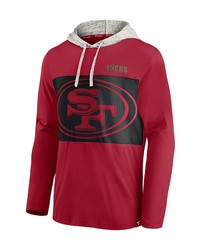 FANATICS Branded Scarlet San Francisco 49ers Long Sleeve Hoodie T Shirt