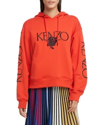 Kenzo Embroidered Rose Hoodie