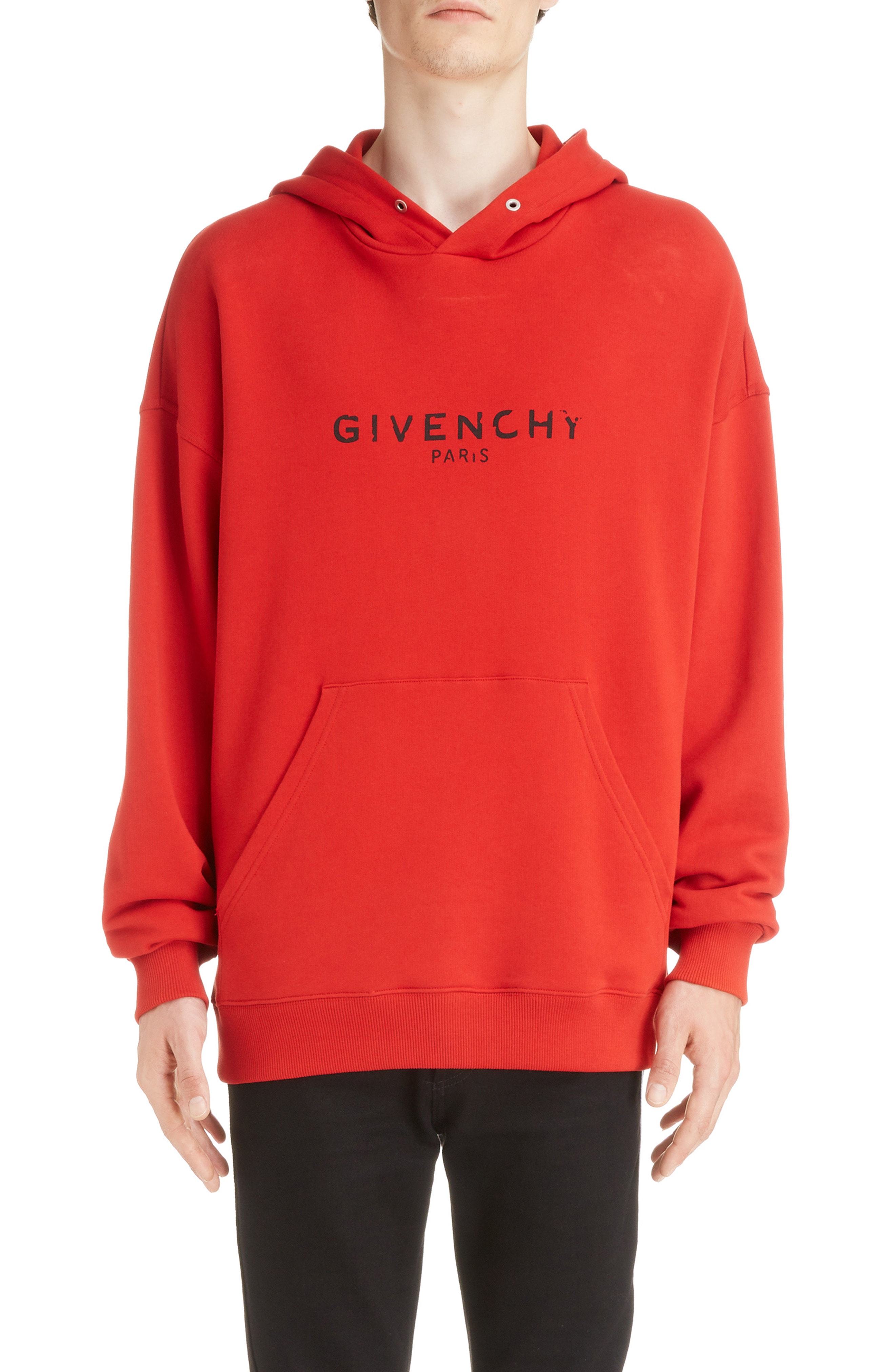 red givenchy hoodie
