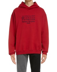 Maison Margiela Numbers Embroidered Cotton Hoodie