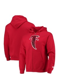 STARTE R Red Atlanta Falcons Throwback Logo Full Zip Hoodie