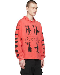 Givenchy Red Cotton Hoodie