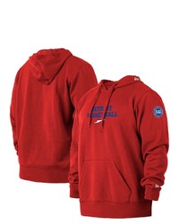 New Era Red Detroit Pistons 202122 City Edition Big Tall Pullover Hoodie