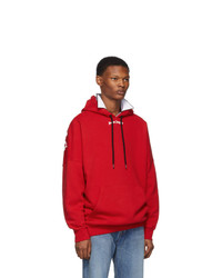 Palm Angels Red Logo Hoodie