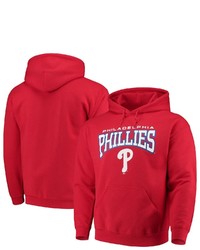 STITCHES Red Philadelphia Phillies Team Pullover Hoodie At Nordstrom