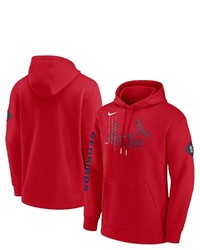 Nike Red St Louis Cardinals Reflection Fleece Pullover Hoodie At Nordstrom