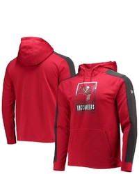 New Era Red Tampa Bay Buccaneers Combine Authentic Rise Pullover Hoodie