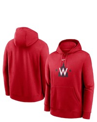 Nike Red Washington Nationals Alternate Logo Club Pullover Hoodie At Nordstrom