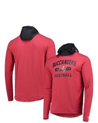 New Era Redblack Tampa Bay Buccaneers Active Block Hoodie Long Sleeve T Shirt