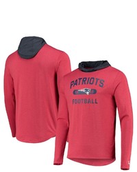 New Era Rednavy New England Patriots Active Block Hoodie Long Sleeve T Shirt