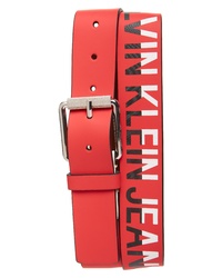 Calvin Klein Logo Leather Belt