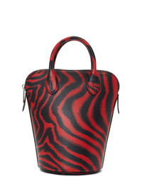 Calvin Klein 205W39nyc Red Zebra Mini Dalton Bucket Bag
