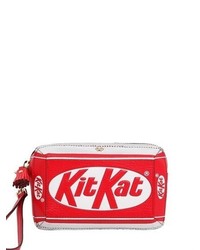 Anya Hindmarch Kit Kat Embossed Leather Clutch