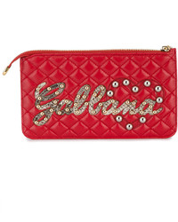 Dolce & Gabbana Logo Studded Quilted Purse