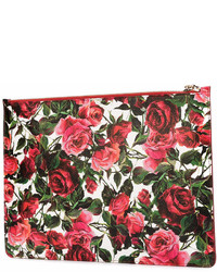 Dolce & Gabbana Rose Print Clutch