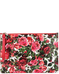 Dolce & Gabbana Rose Print Clutch