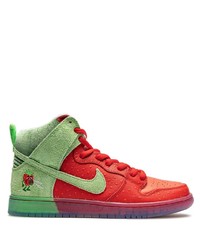 Nike Sb Dunk High Strawberry Cough Sneakers