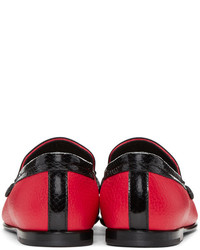 Dolce & Gabbana Red Mambo Loafers
