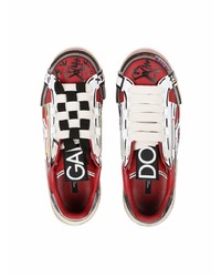 Dolce & Gabbana Portofino Hand Painted Sneakers