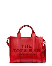 Marc Jacobs Small Leather Traveler Tote In True Red At Nordstrom